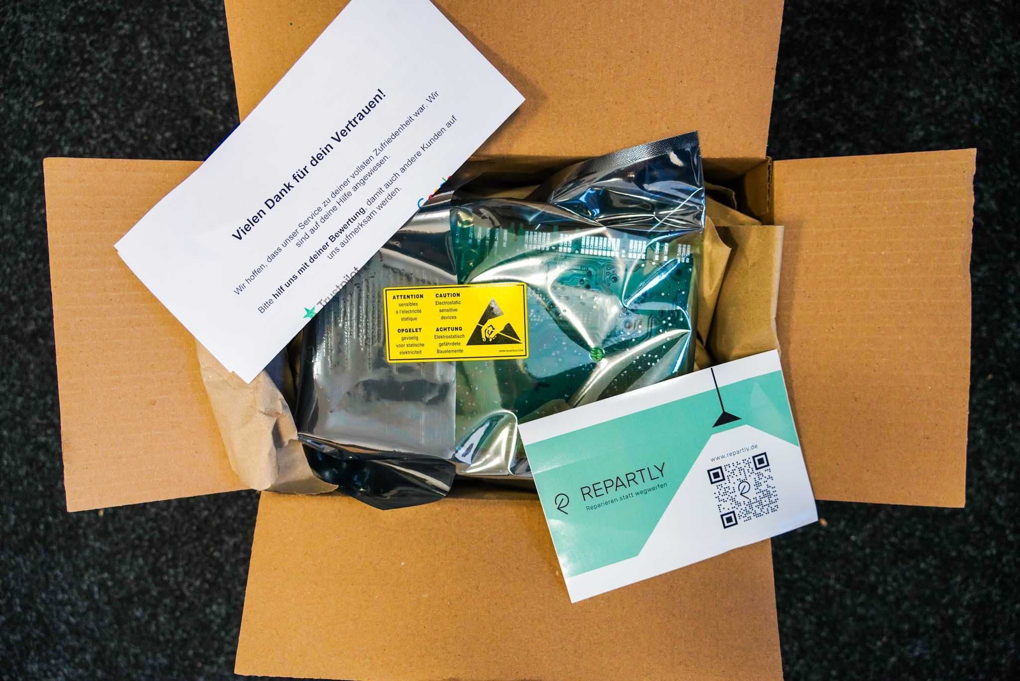 Renvoi du module électronique réparé